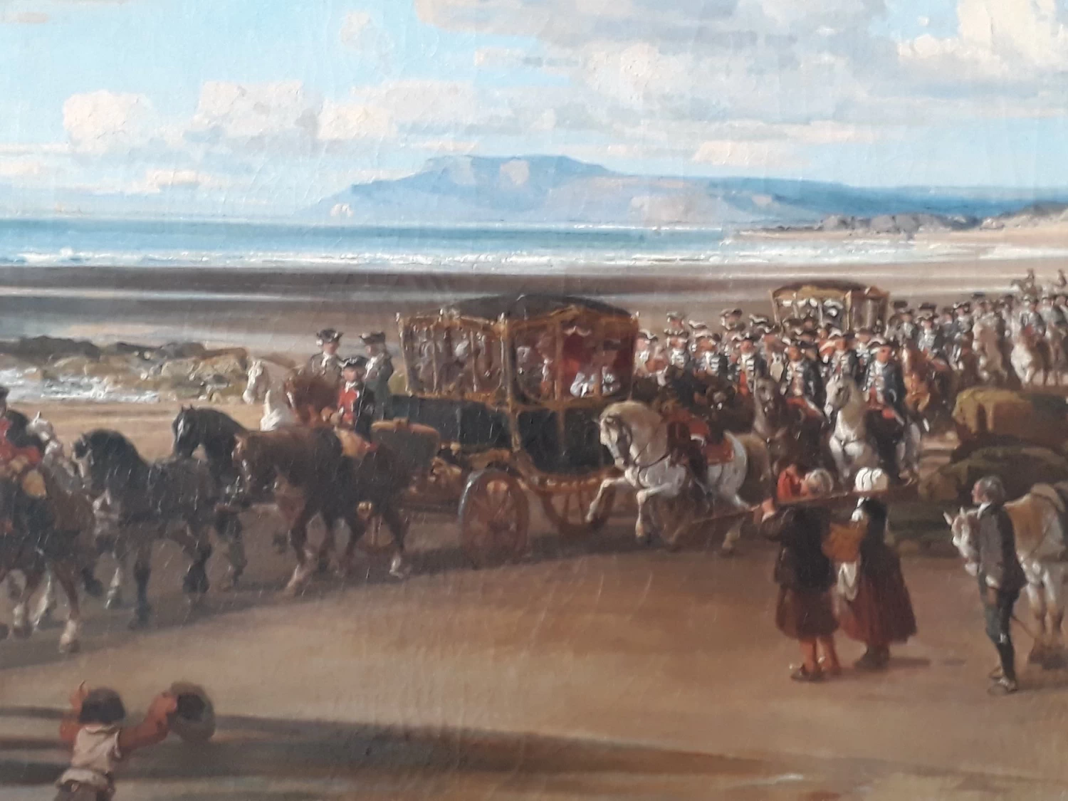 Luigi XVI passa sulla spiaggia di Trouville - Musee Villa Montebello, Trouville, sur, Mer